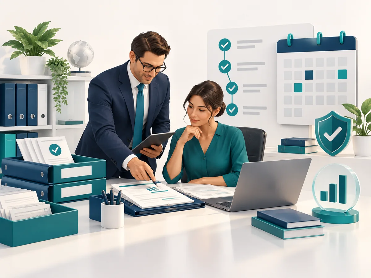 Advisory illustration for structured tax compliance