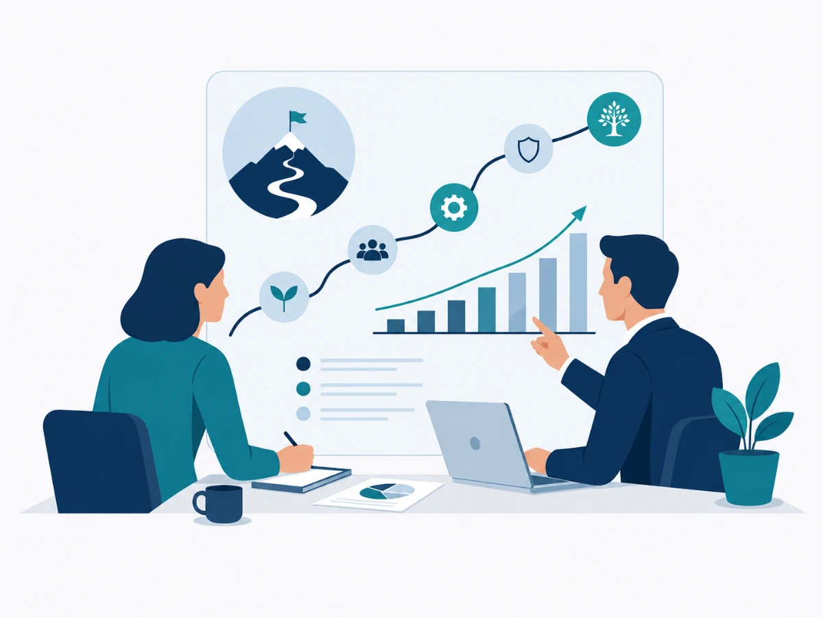 Business and financial consulting illustration