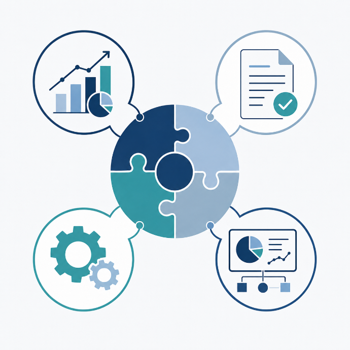 Integrated financial tax operational and technology expertise